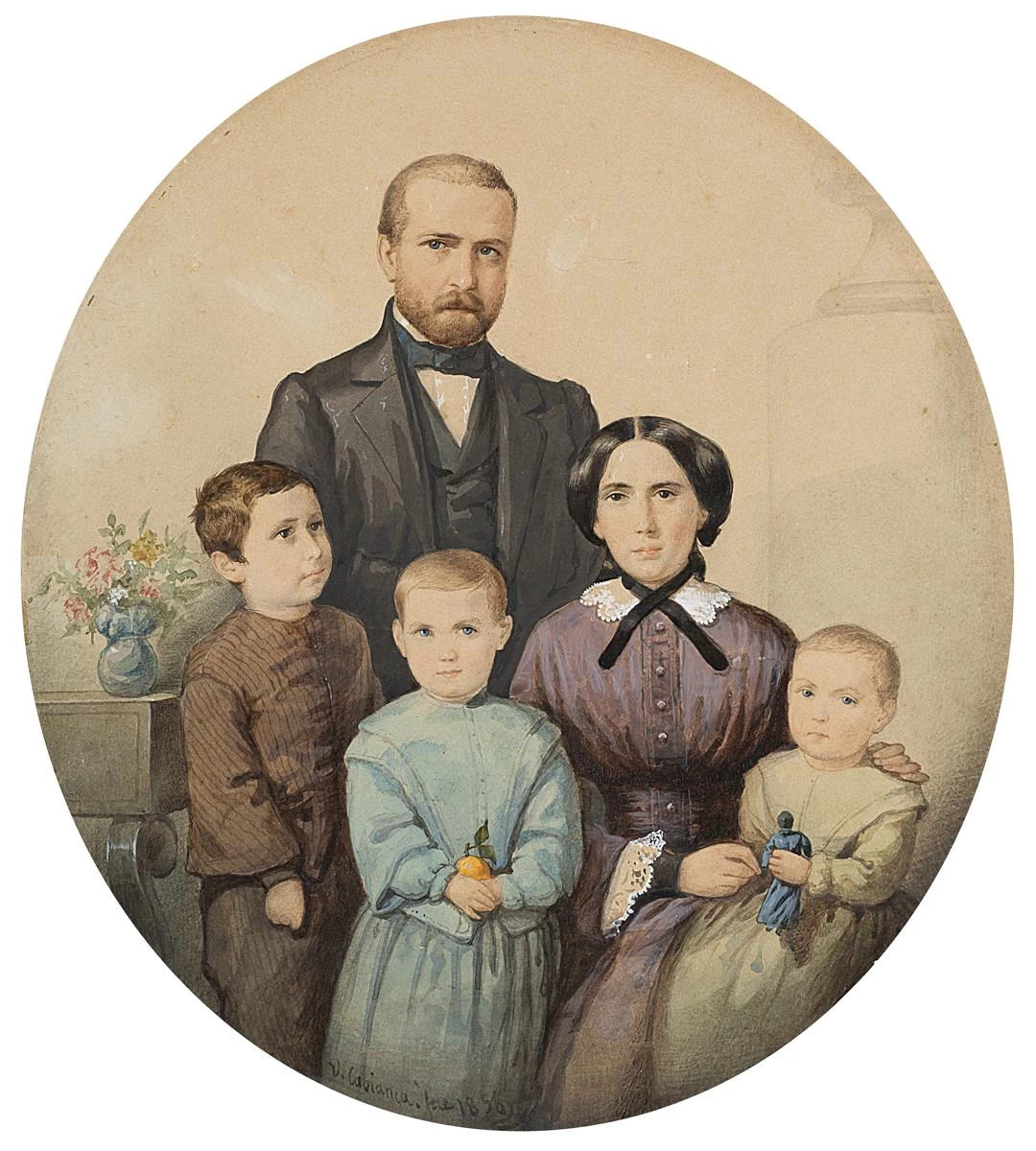 Vinvenzo Cabianca - Ritratto di famiglia